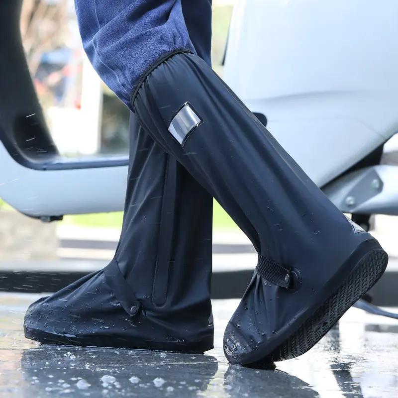 Motorcycle Gear Boots - 2XL Waterproof Rain Boot Covers, Non-Slip