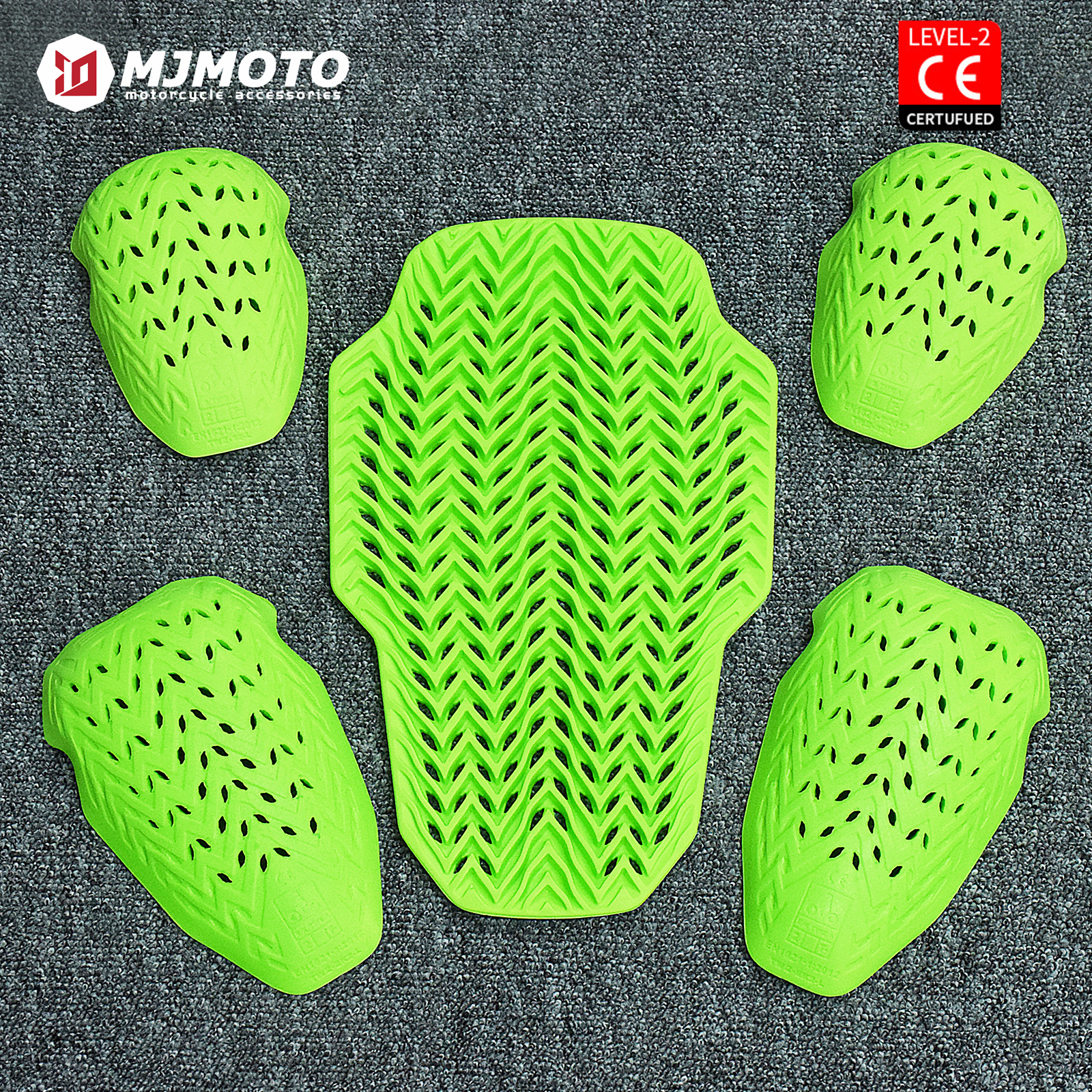 Motorcycle Gear Levels - Green Motorcycle CE Level 2 Protective