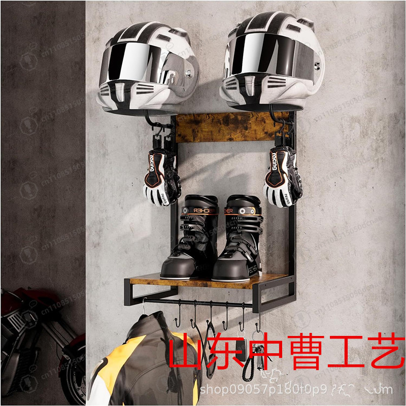 Motorcycle Gear Hanger - motorcycle helmet bracket Home wall-mounted tactical