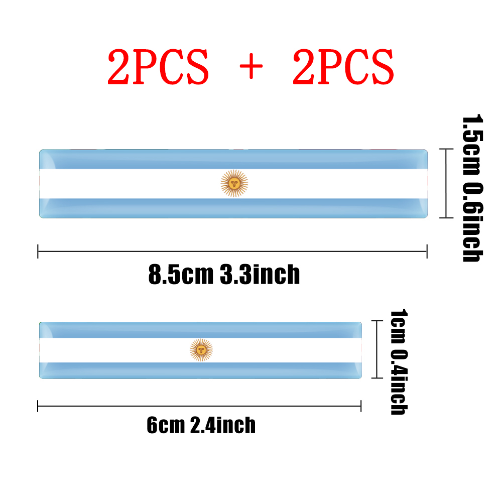 4pcs 3D Epoxy Flag Badge Auto  - Motorcycle Gear Outlet のレビューと価格