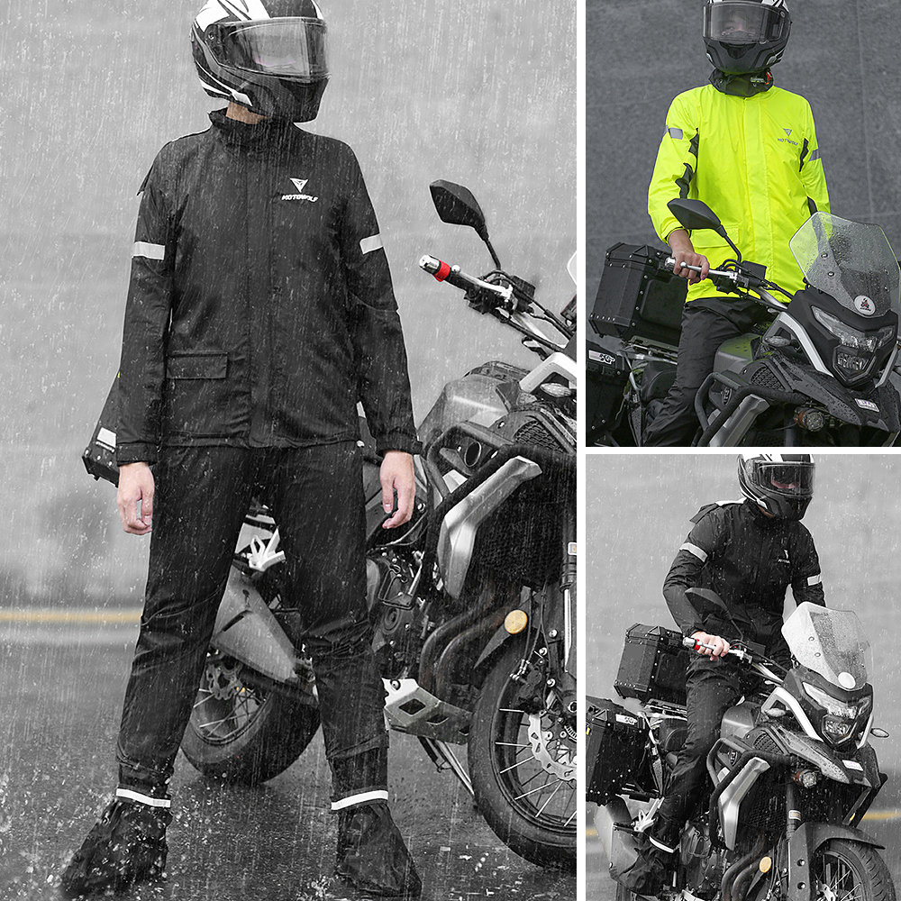 Men Motorcycle Rain Suit Outdo - Motorcycle Gear Full Suit のレビューと価格
