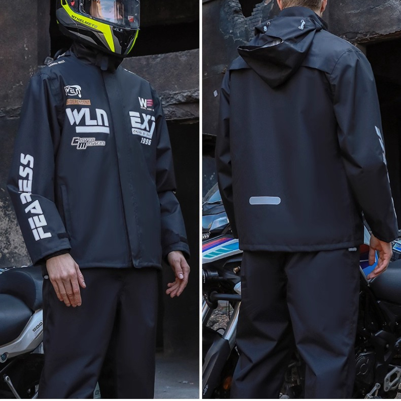 Men's Motorcycle Raincoat Suit - Motorcycle Gear Full Suit のレビューと価格