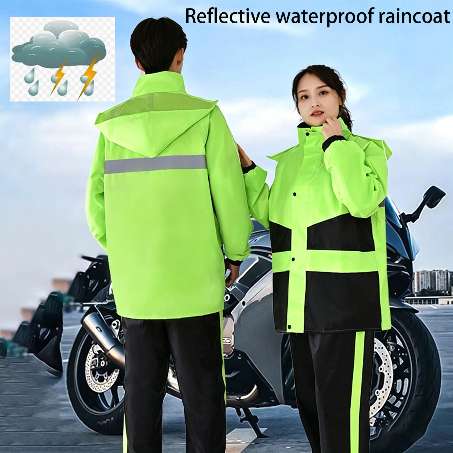 Motorcycle Raincoat Suits Men  - Motorcycle Rain Suit のレビューと価格