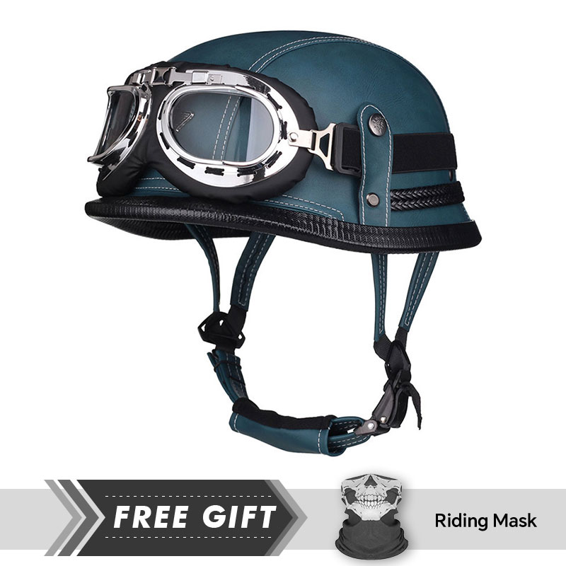 Classic Half Face Helmet Prote - Motorcycle Gear Store のレビューと価格