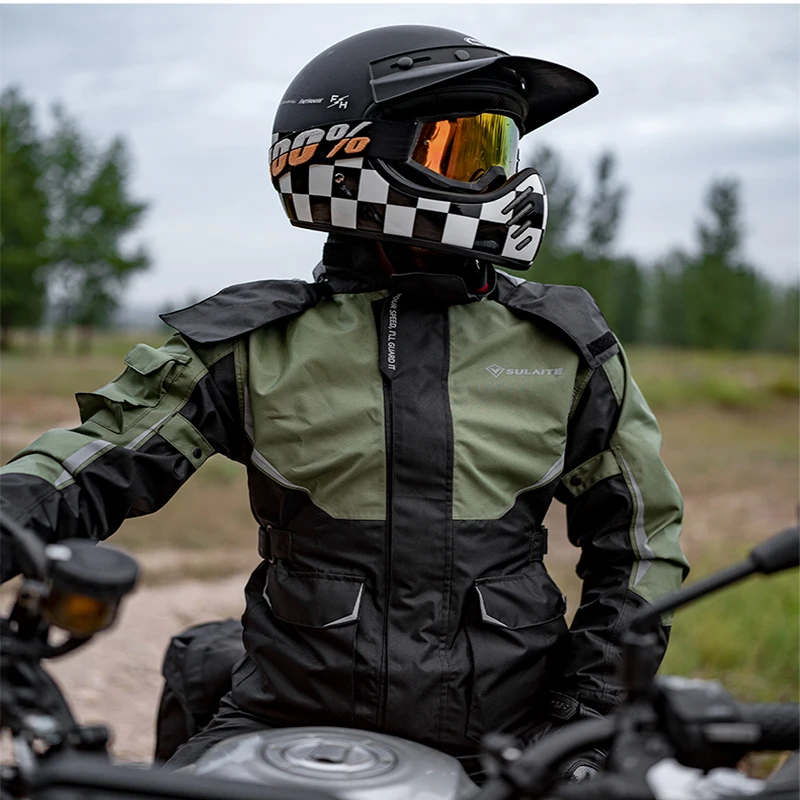 Men Women Waterproof Motorcycl - Motorcycle Rain Suit のレビューと価格