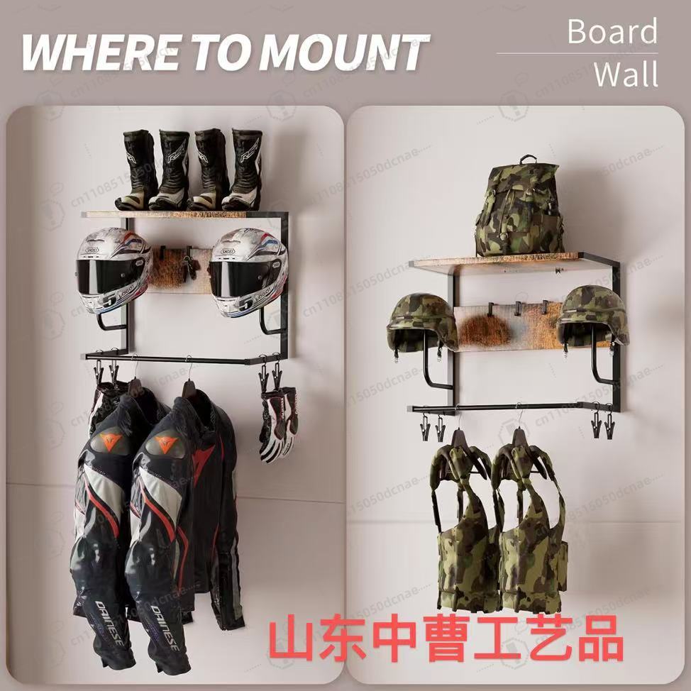 Helmet display rack Wall-mount - Motorcycle Gear Hanger のレビューと価格