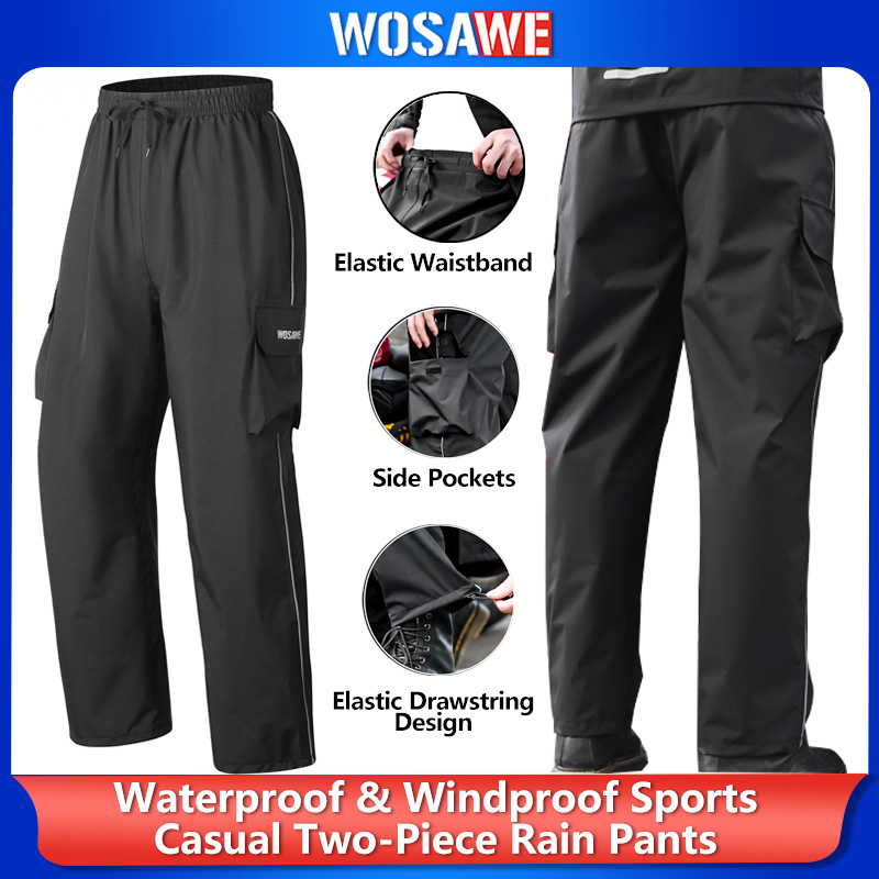 WOSAWE Motorcycle Rain Pants R - Motorcycle Rain Suit のレビューと価格