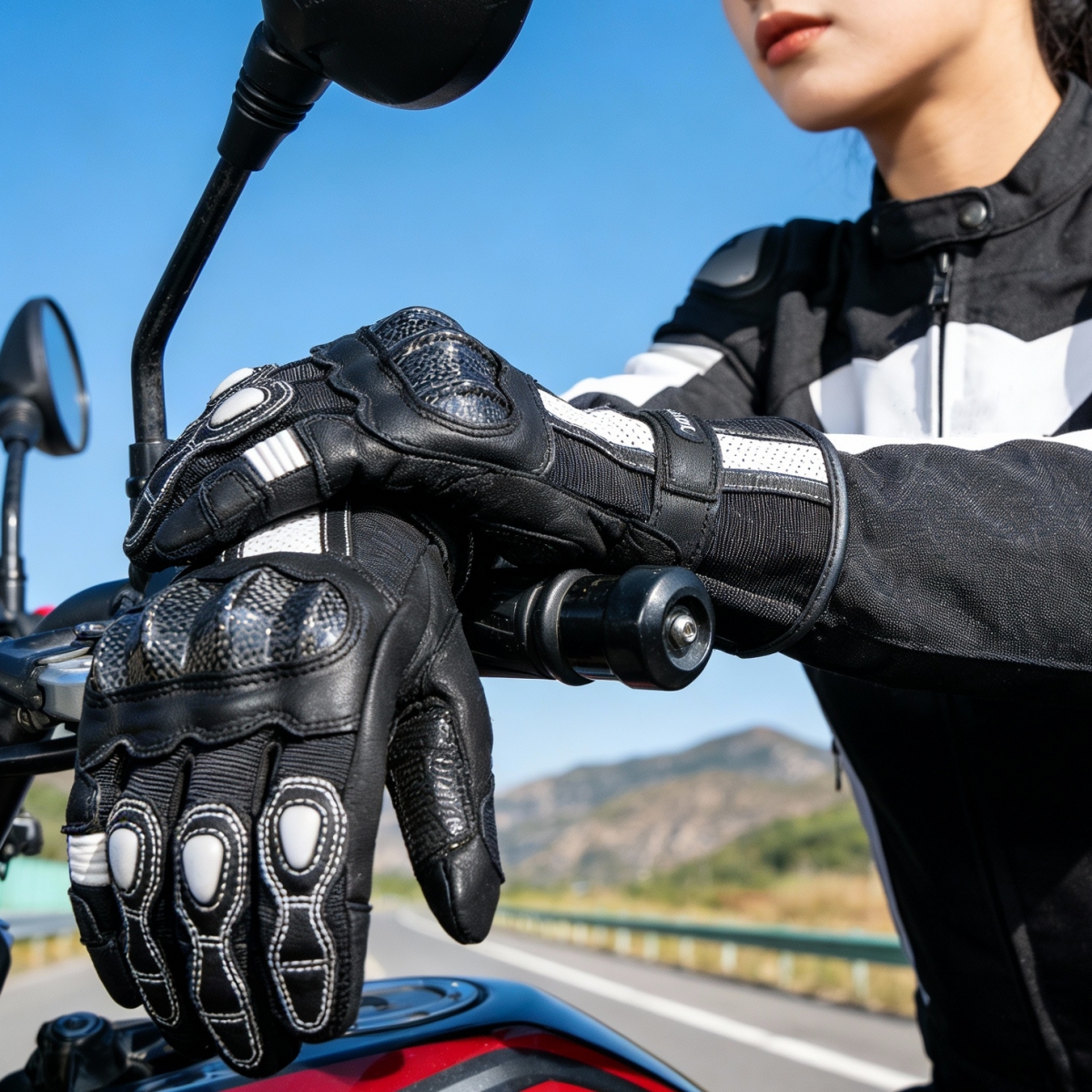 Women Retro Leather Gloves Fou - Xs Motorcycle Gear のレビューと価格