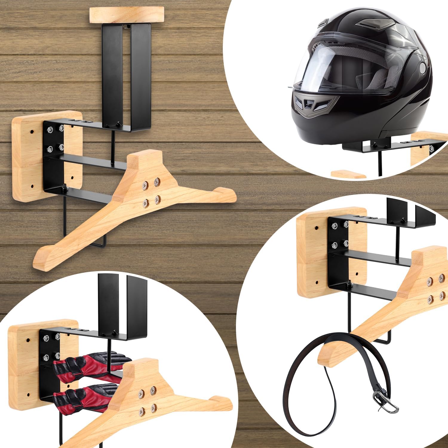 ​Motorcycle Helmet Holder Wall - Motorcycle Gear Hanger のレビューと価格