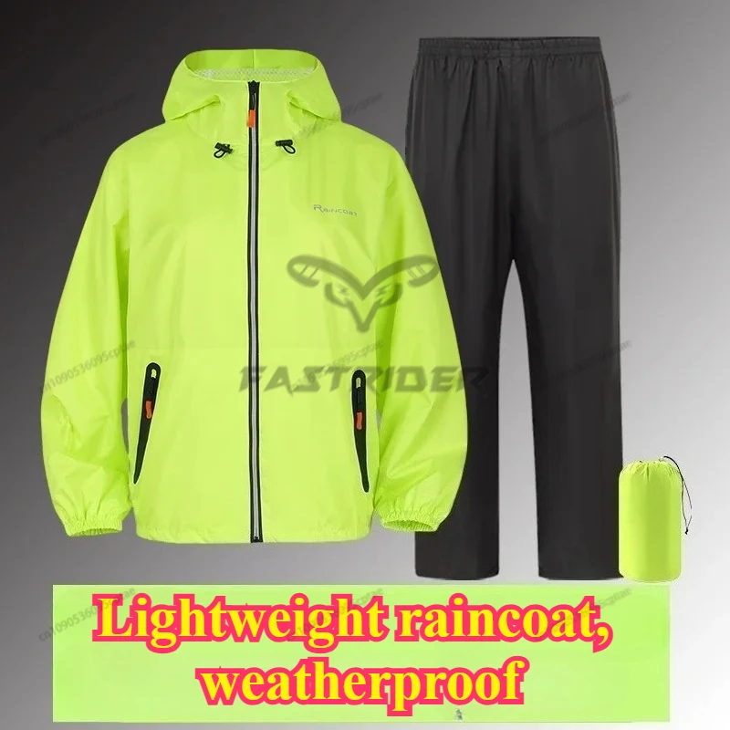 Suit For Summer Unisex Motorcy - Motorcycle Rain Suit のレビューと価格