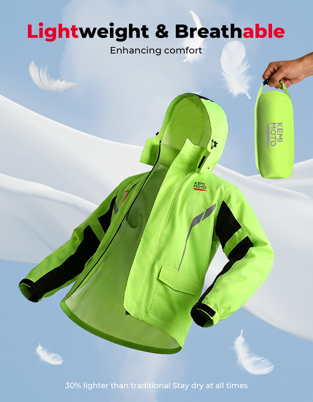 KEMIMOTO Unisex Waterproof Rai - Motorcycle Gear Cycle のレビューと価格