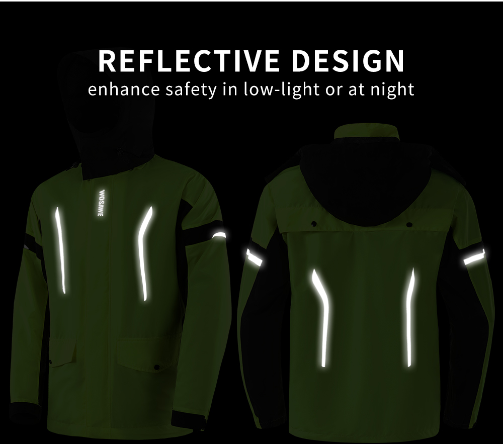 WOSAWE Motorcycle Raincoat Men - Motorcycle Rain Suit のレビューと価格