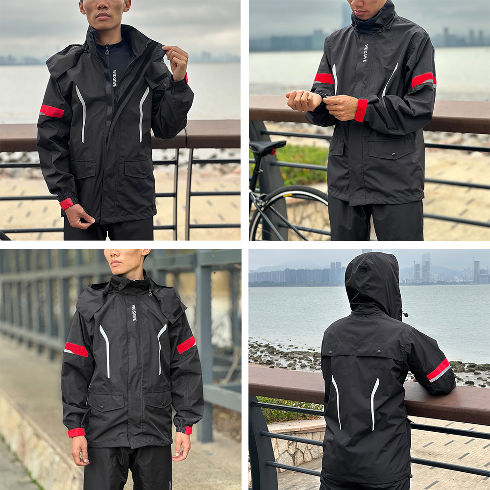 WOSAWE Motorcycle Raincoat Men - Motorcycle Rain Suit のレビューと価格