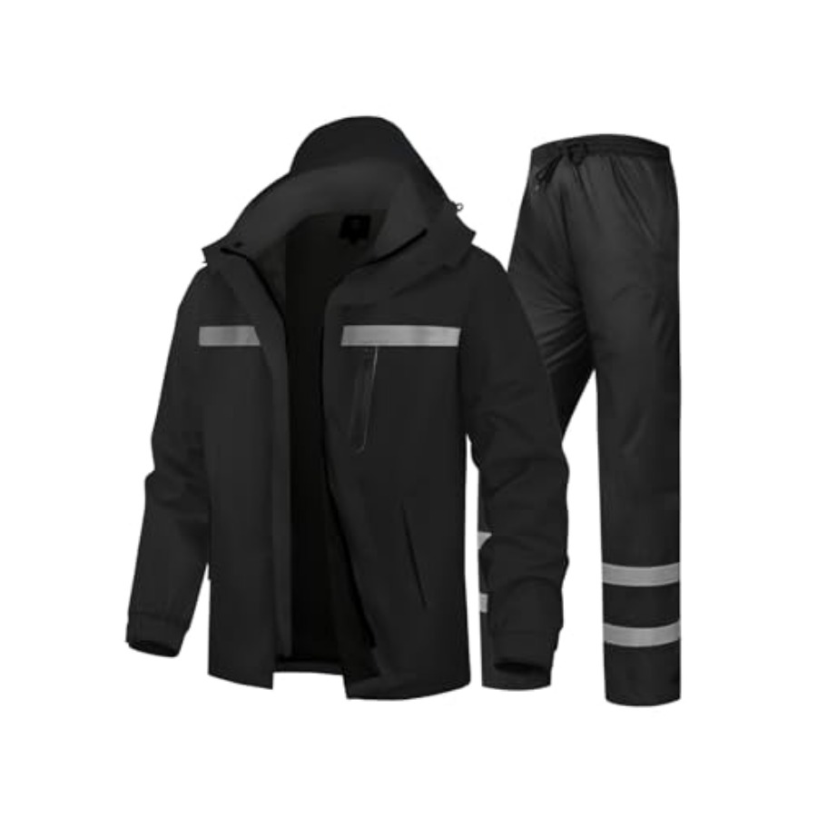 Men's Rain Suit High Visibilit - Motorcycle Rain Suit のレビューと価格