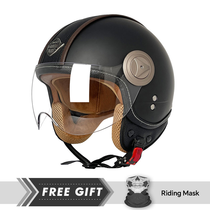 3/4 Open Face Helmet Vintage O - Motorcycle Gear Store のレビューと価格