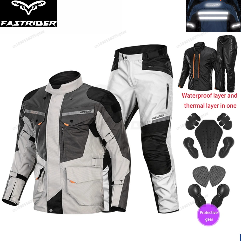 LYSCHY Men’s Waterproof Motorb - Motorcycle Gear Full Suit のレビューと価格