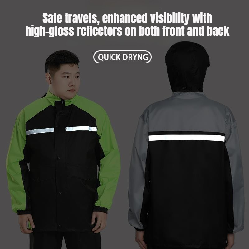 Unisex 6XL Motorcycle Raincoat - Motorcycle Rain Suit のレビューと価格