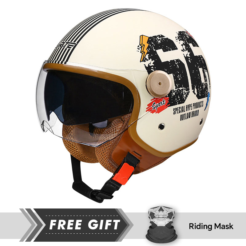 Double Lens Open Face Motorcyc - Motorcycle Gear Store のレビューと価格