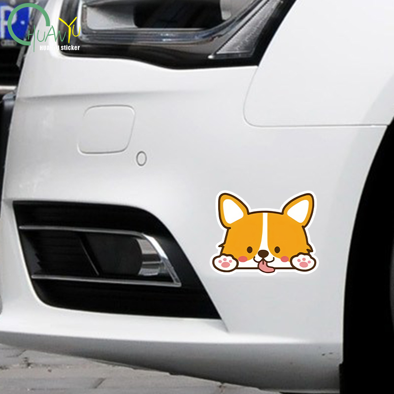 Car Cartoon Car Sticker Corgi  - Motorcycle Gear Outlet のレビューと価格