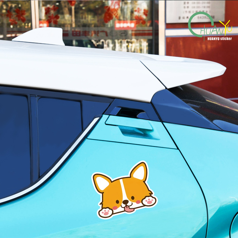 Car Cartoon Car Sticker Corgi  - Motorcycle Gear Outlet のレビューと価格
