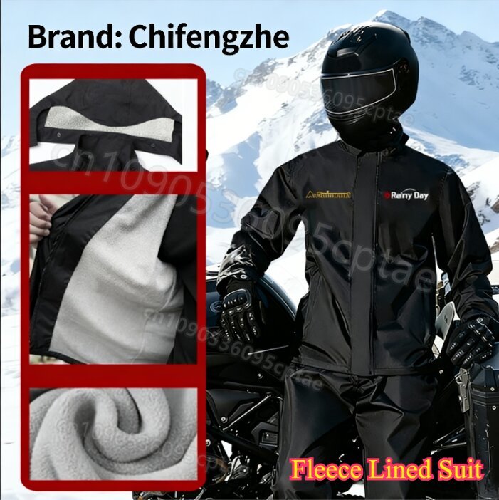 Waterproof Split Motorcycle Ra - Motorcycle Rain Suit のレビューと価格