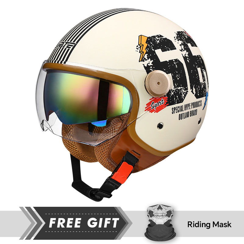 DOT Approved Open Face Helmet  - Motorcycle Gear Store のレビューと価格