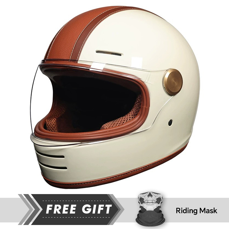 Men Women Leather Full Face Mo - Motorcycle Gear Store のレビューと価格