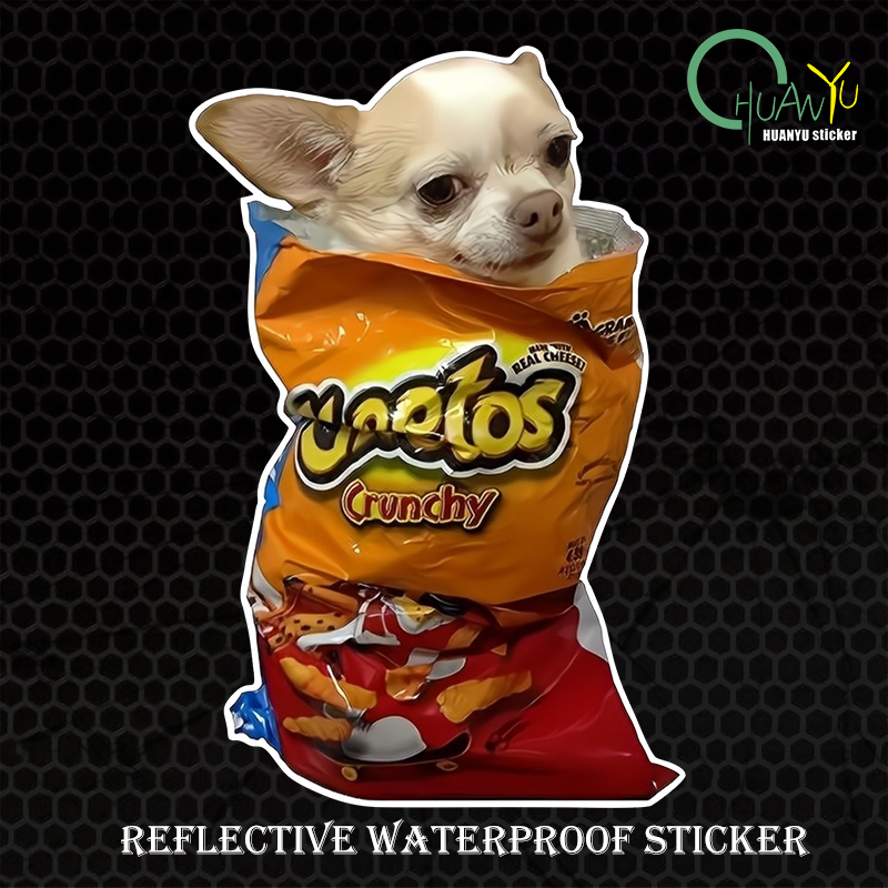 Cute puppy reflective sticker  - Motorcycle Gear Outlet のレビューと価格